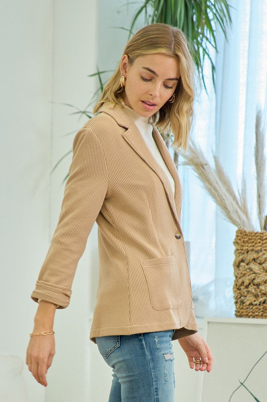Stella Textured Blazer- 5 Colors!.