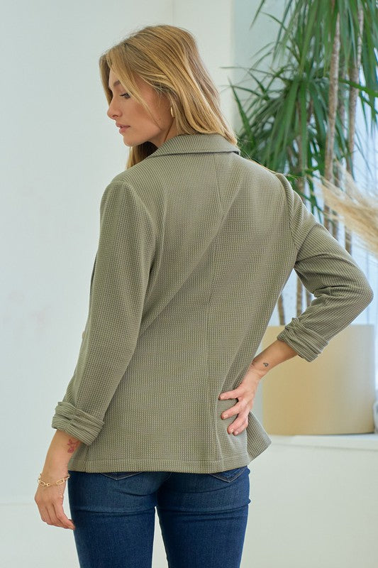 Stella Textured Blazer- 5 Colors!.