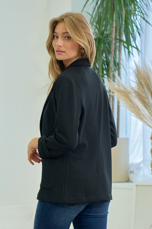Stella Textured Blazer- 5 Colors!.