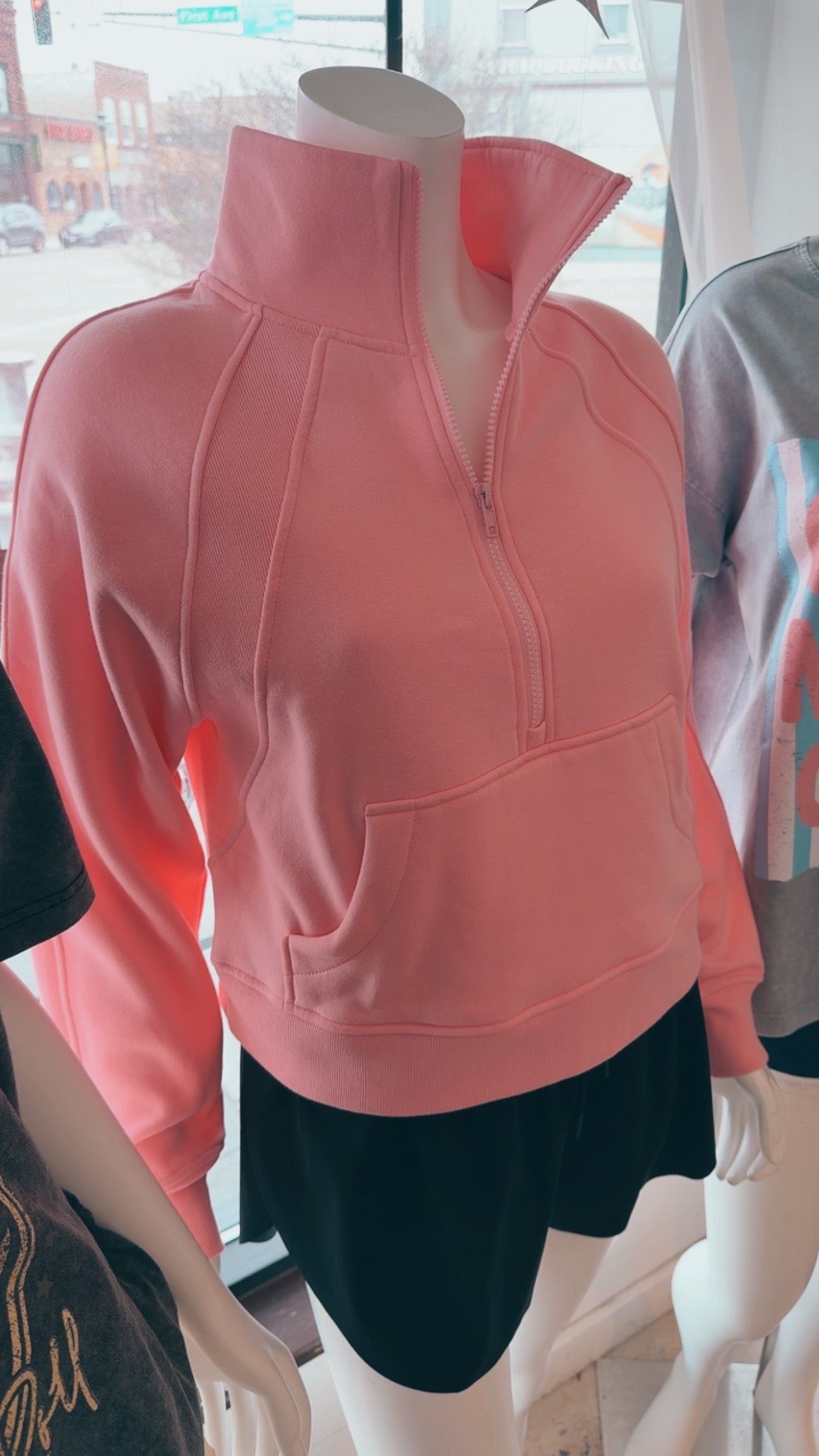 Half Zip Fleece Sweatshirt