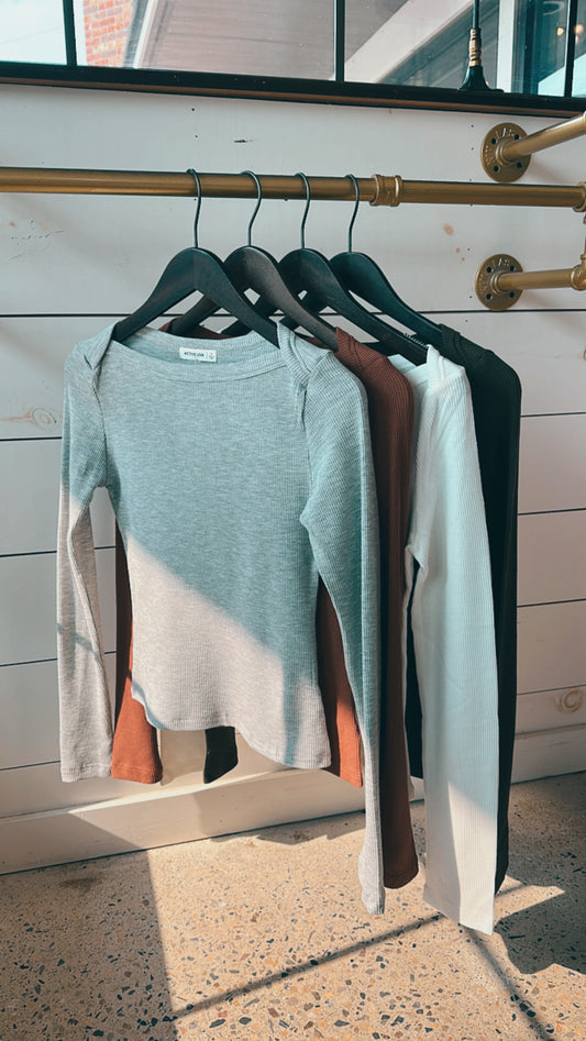Tones That Talk Thermal Knit Long Sleeve- 4 Colors!