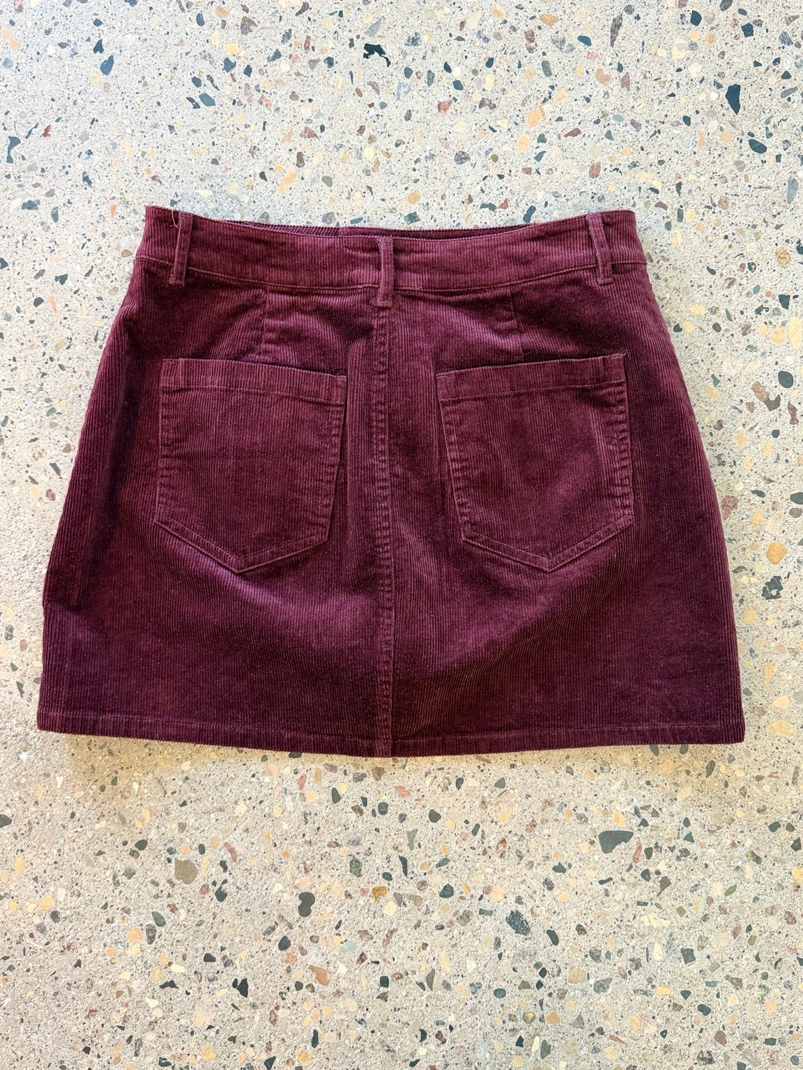 Front Pocket Corduroy Skort