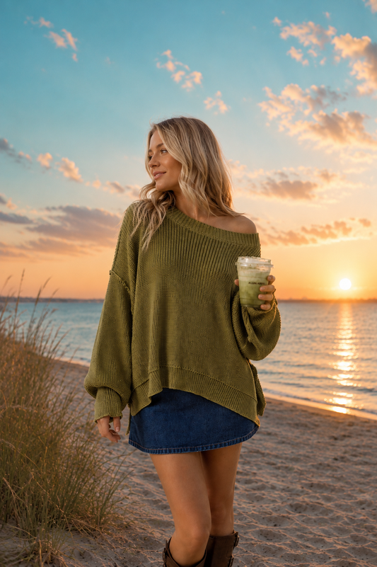 Mock Neck Pullover Sweater