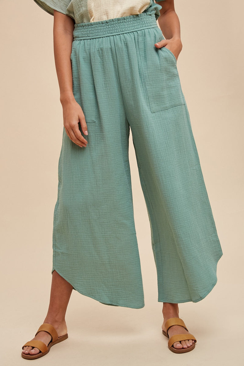 Moments We Live For Wide Leg Pants - North Threads