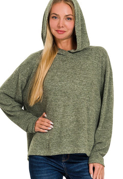 Analia Hooded Hacci Sweater- 3 Colors!.