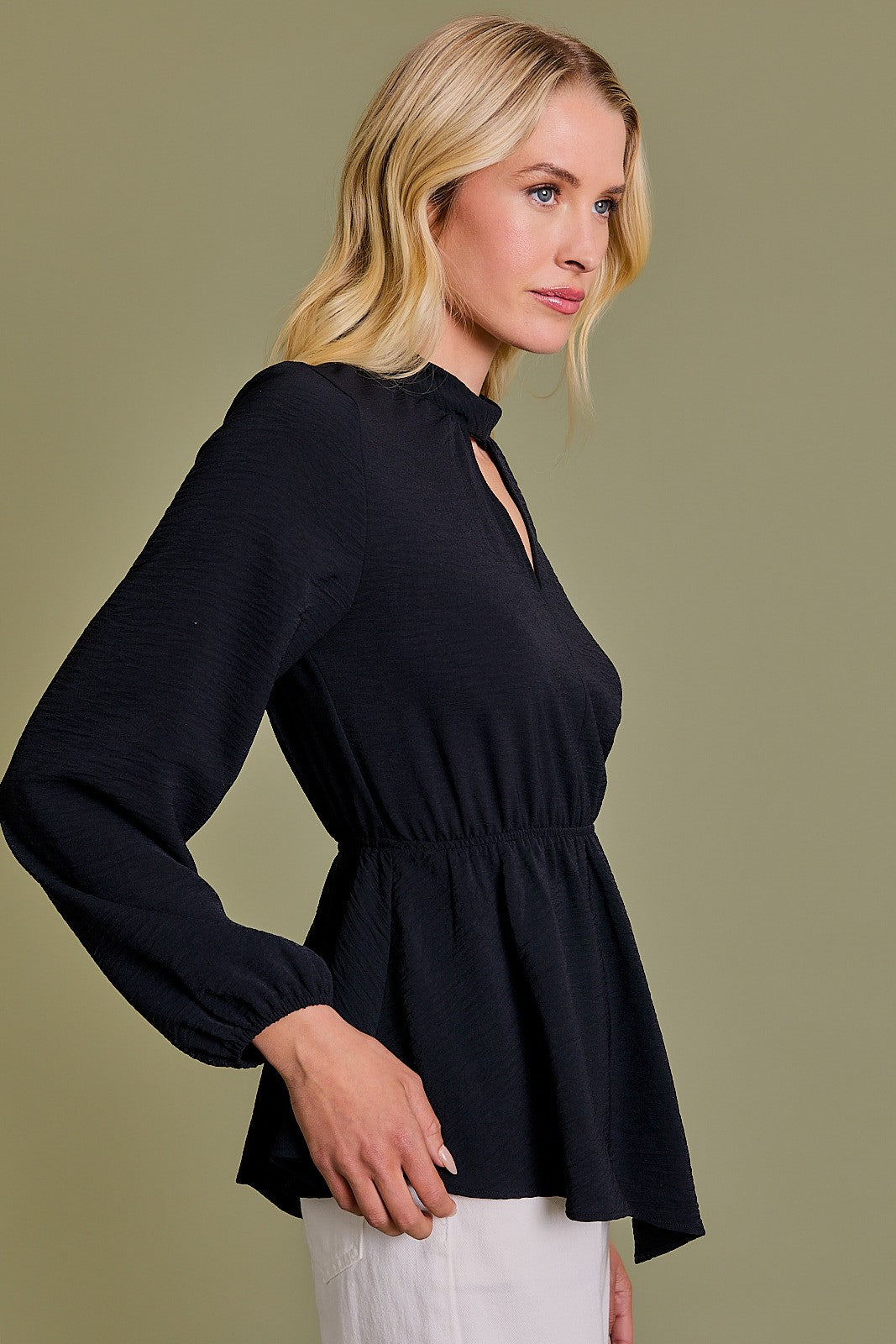Final Bow Mock Neck Top