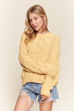 Certain Comforts Cable Knit Sweater- 2 Colors!