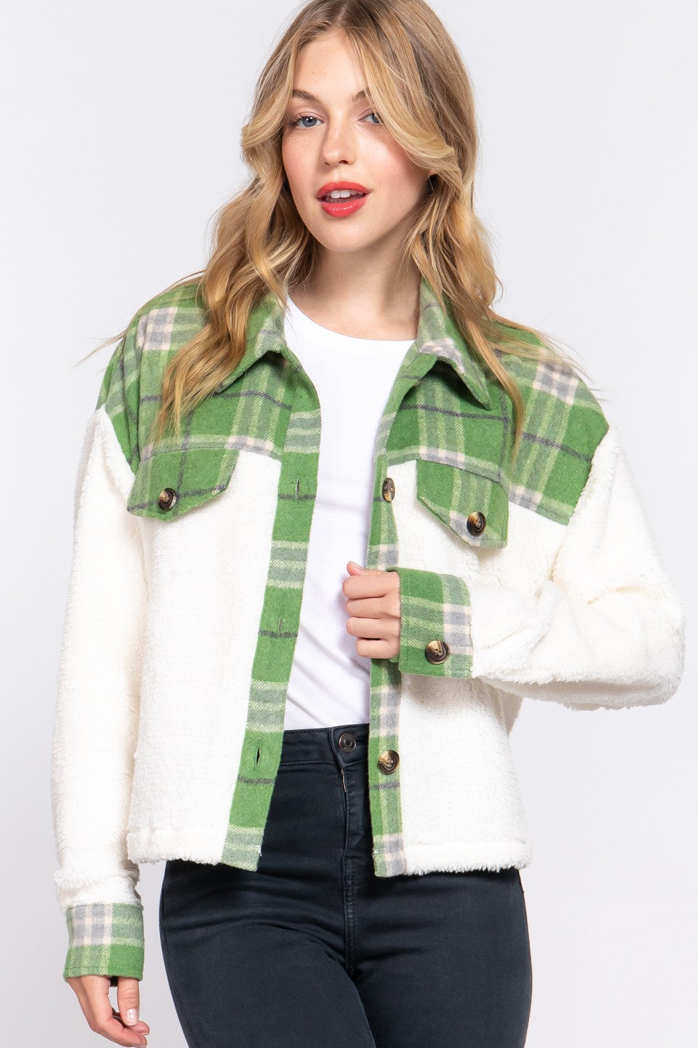 DOORBUSTER: Built Different Faux Fur Shacket