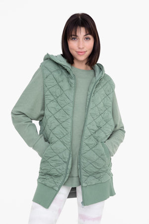 My Missing Piece Oversized Quilted Vest- 4 Colors!.