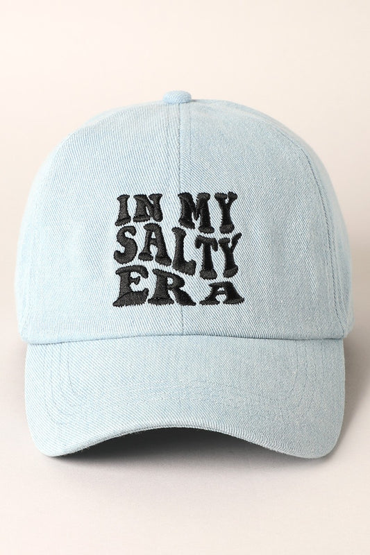 In My Salty Era Embroidered Baseball Cap