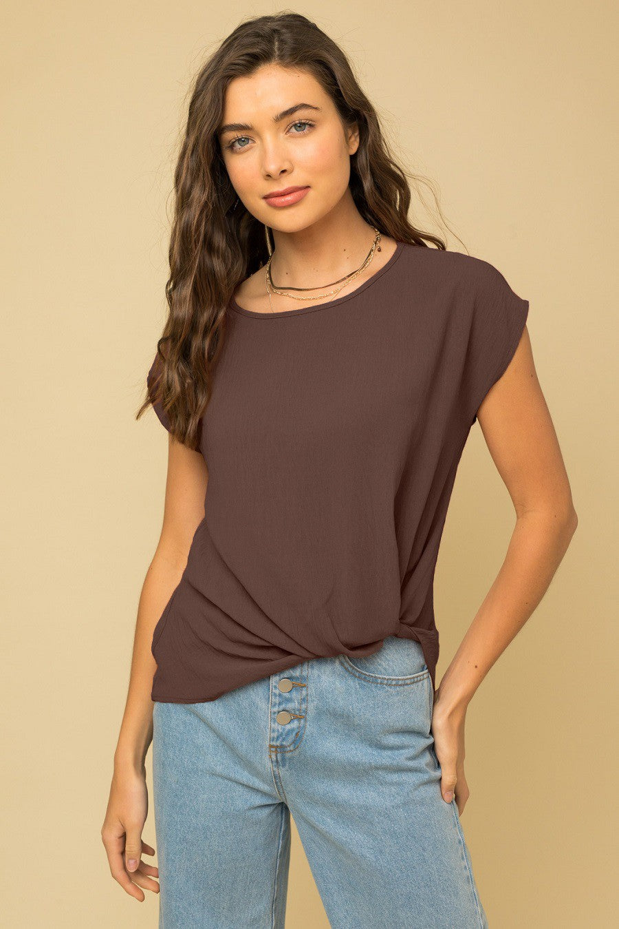 Neasa Twist Hem Top- 13 Colors!.