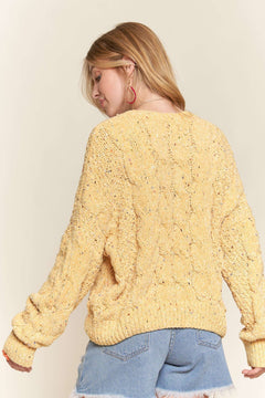 Certain Comforts Cable Knit Sweater- 2 Colors!