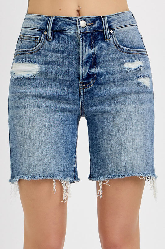 RISEN High Rise Tummy Control Bermuda Shorts