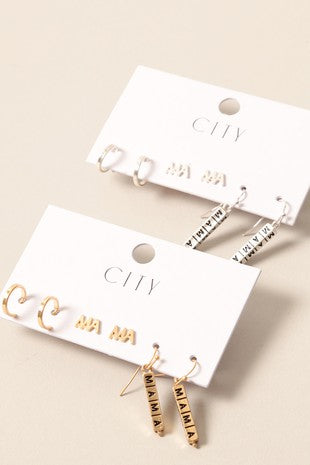 Mama Earring Set- 2 Colors!.