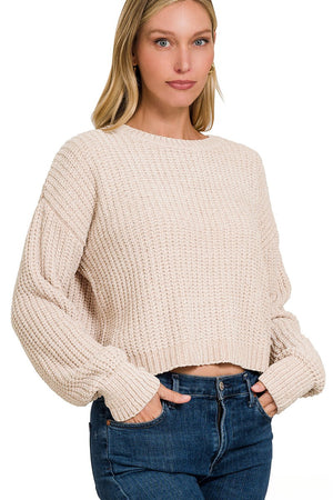 Fyvie Chenille Crop Sweater- 5 Colors!.