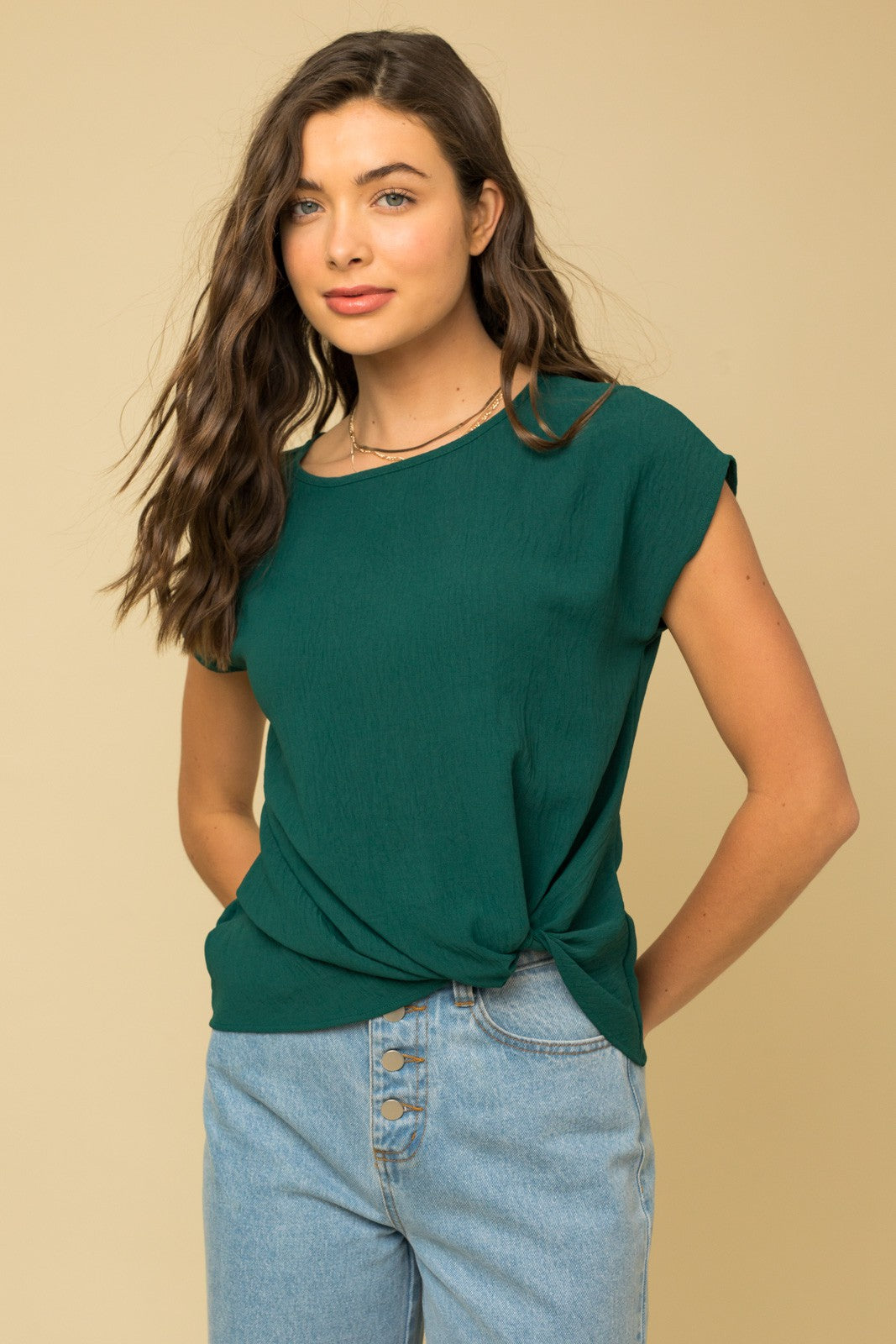 Neasa Twist Hem Top- 13 Colors!.