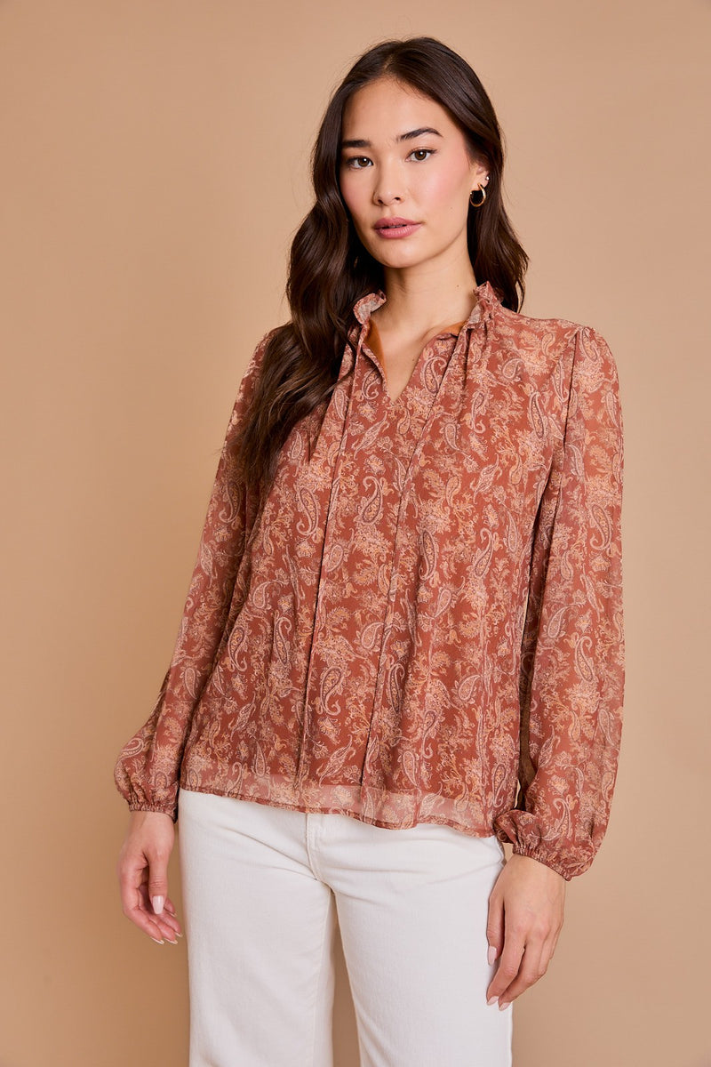 Seeing A Pattern Floral Print Top