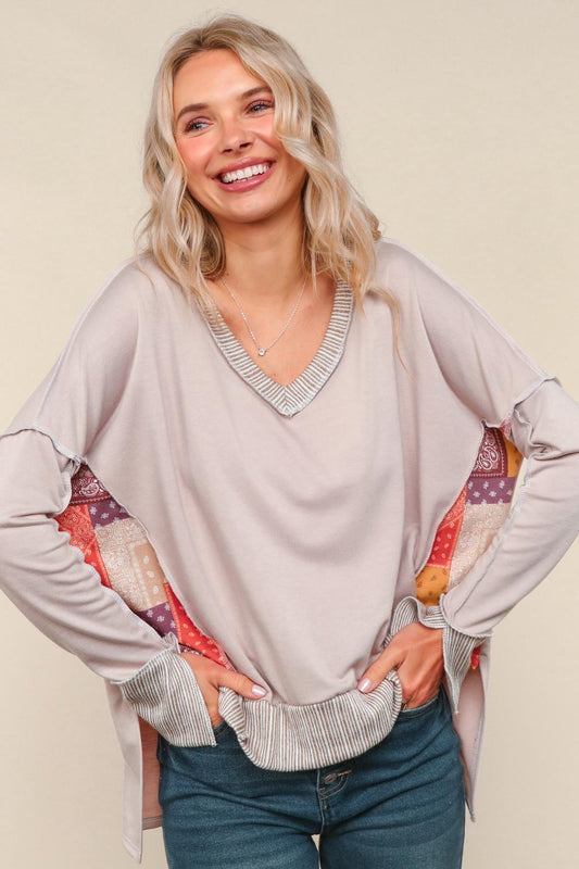 Patch Up Summer Reverse Stitch Top