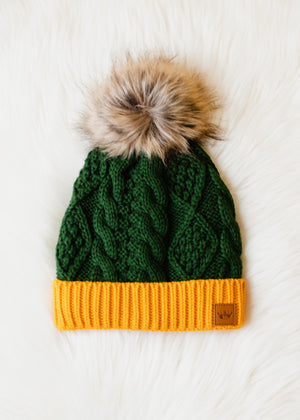 Merrick Cable Knit Pom Hat.