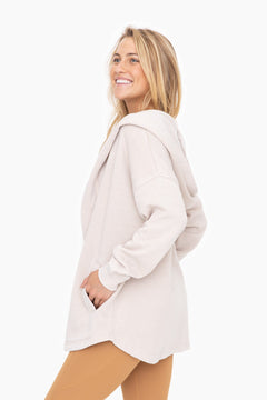 Jocilyn Fleece Hooded Cardigan.