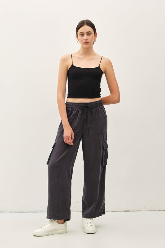 Casual Comfort High Rise Tencel Pants