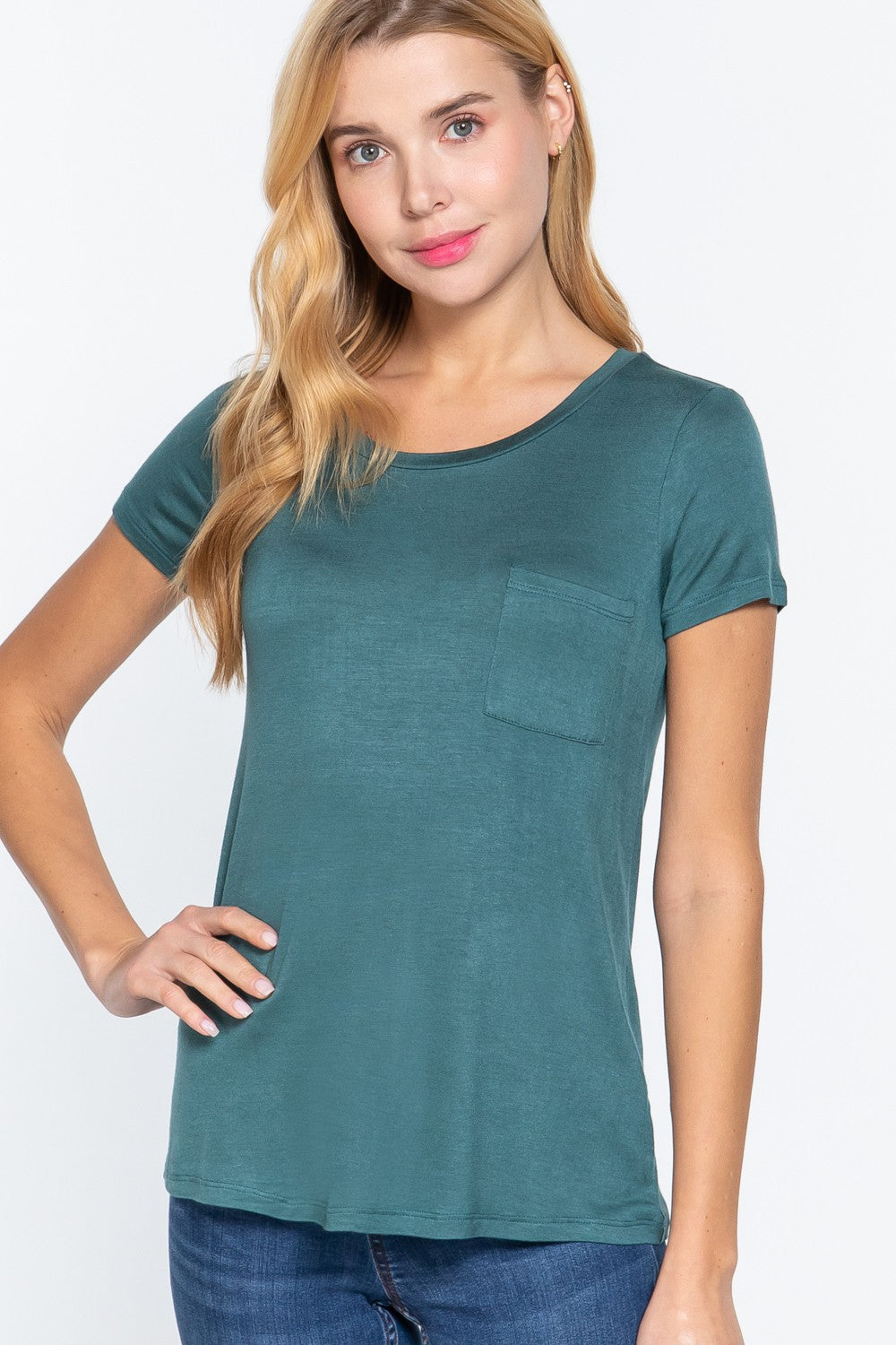 DOORBUSTER Kyra Scoop Neck Jersey Top- 3 Colors!