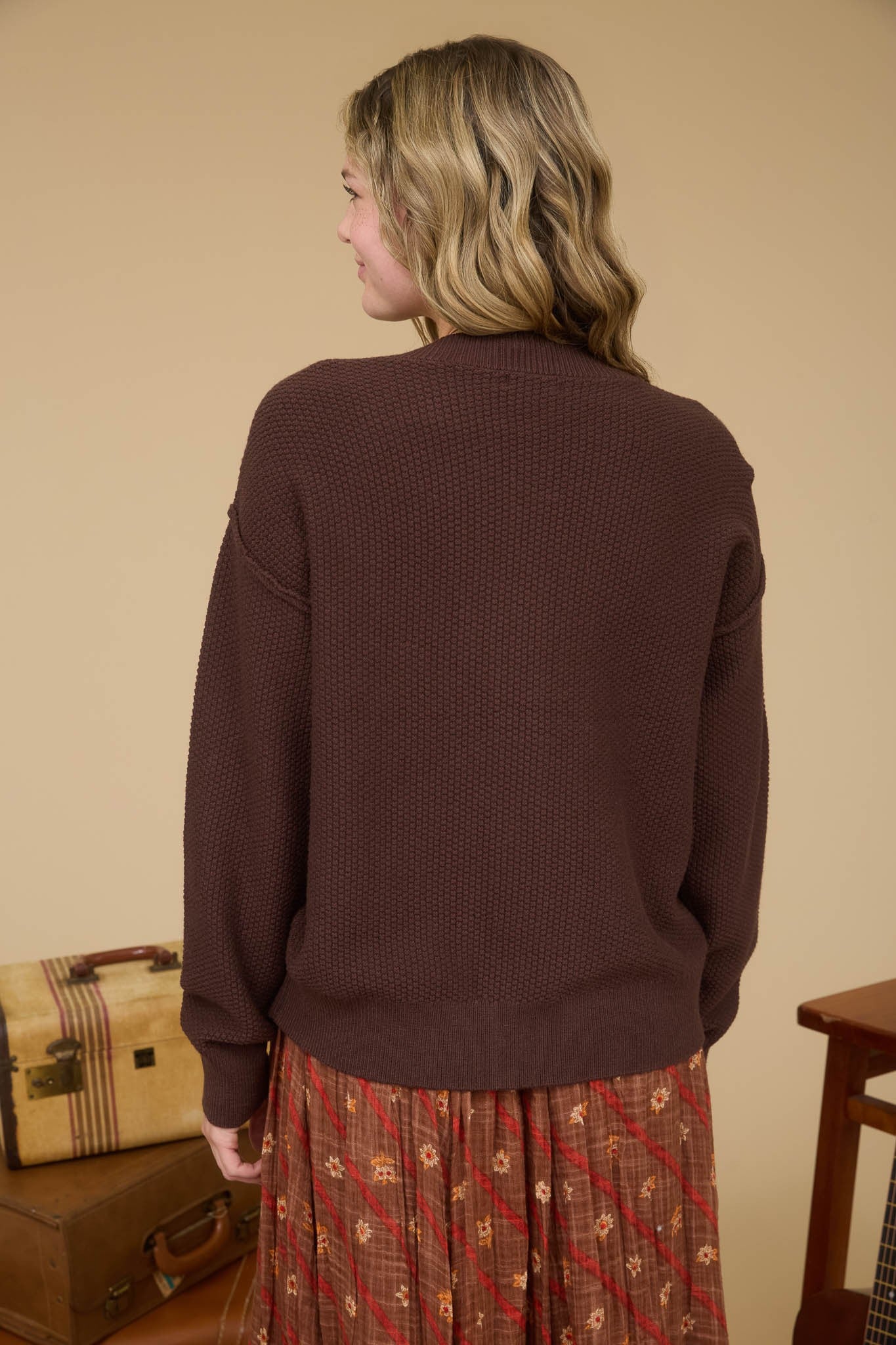 Margie Exposed Hem Button Down Cardigan- 2 COLORS!