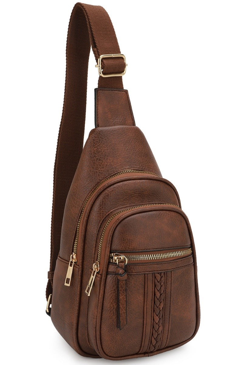 Riley Straw Tassel Backpack