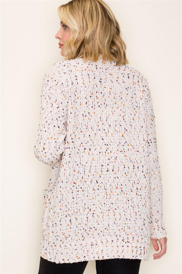 Samara Popcorn Open Front Cardigan