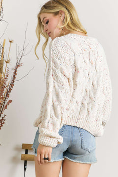 Certain Comforts Cable Knit Sweater- 2 Colors!