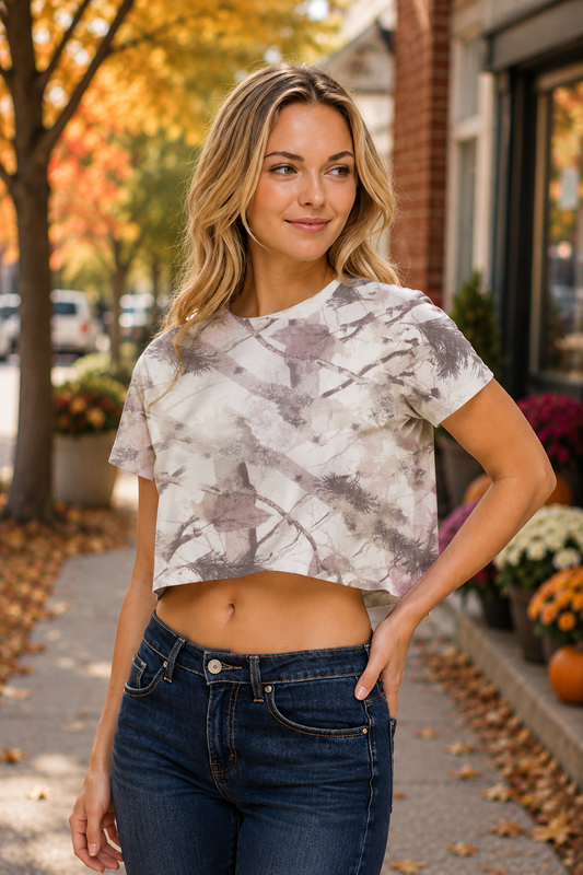 Camo Crop Tee
