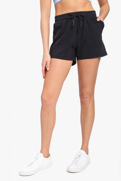 Athleisure Shorts with Drawstring.