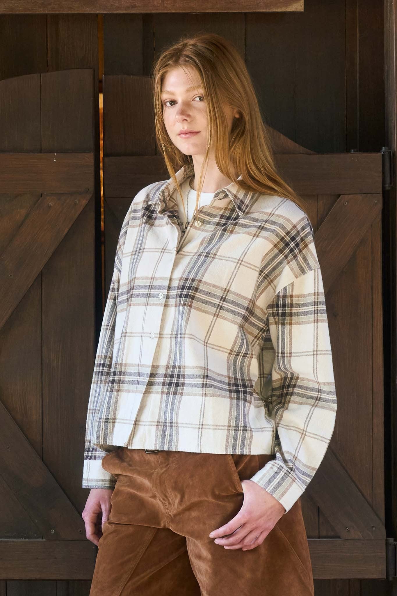 Wind Down Plaid Boxy Shacket- 2 Colors!