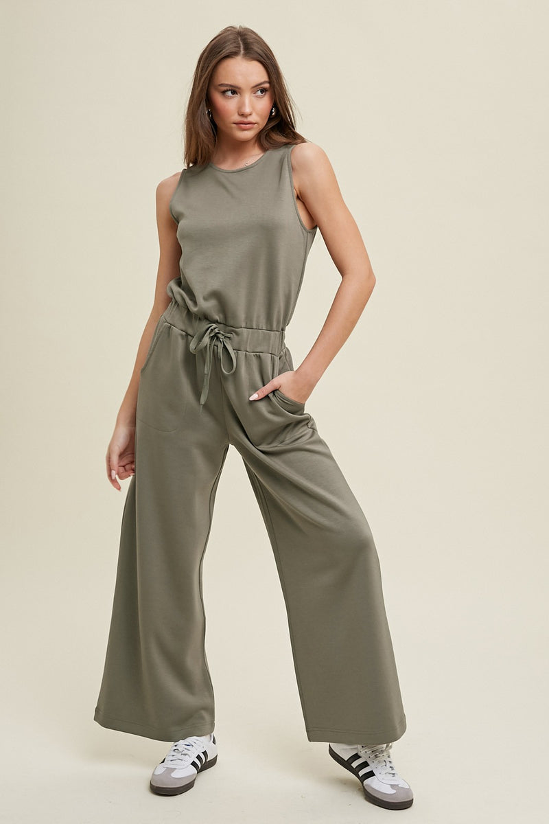 Take A Minute Wide Leg Jumpsuit - North Threads