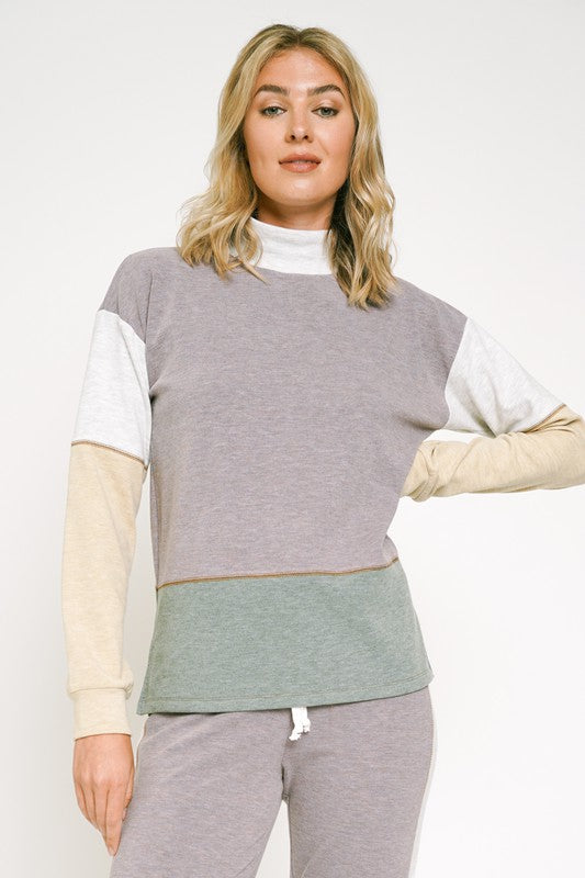 DOORBUSTER: Color Block Brushed Top