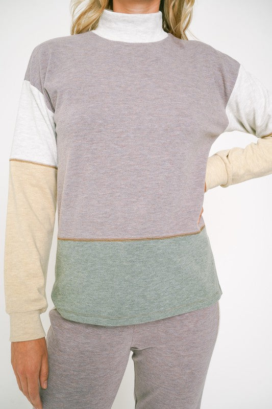 DOORBUSTER: Color Block Brushed Top