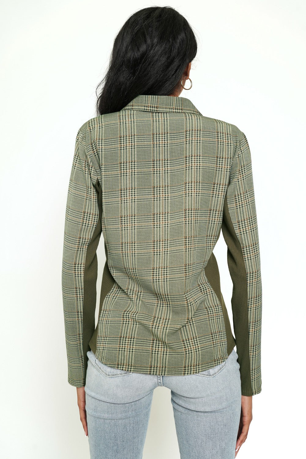 DOORBUSTER: Plaid Mix Slim Fit Shirt