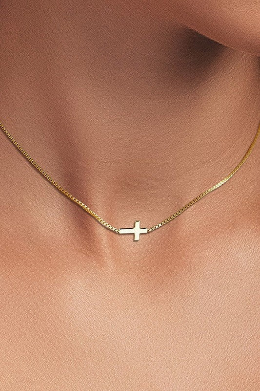 Dainty Free Cross Necklace