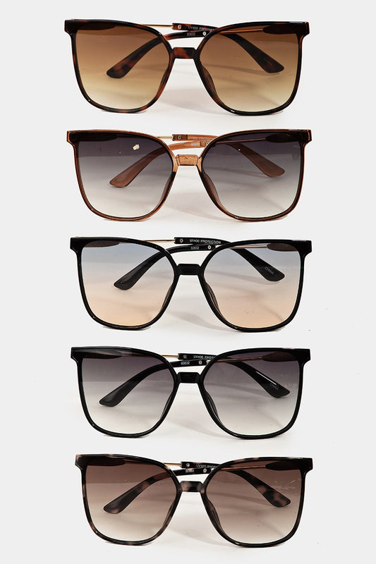 Square Acetate Frame Sunglasses- ASSORTED!.