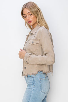 City Sunset Frayed Hem Jacket- 3 Colors!