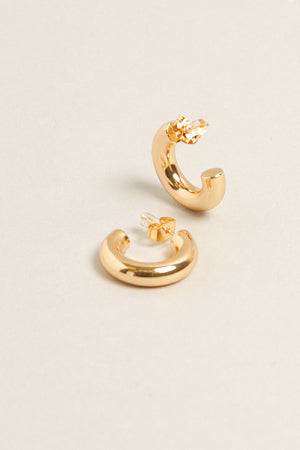 14K Gold Hoop Earring- 2 Colors!.