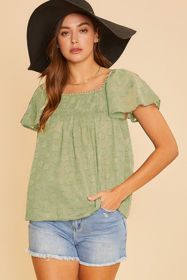 Frill & Flora Woven Blouse Top.