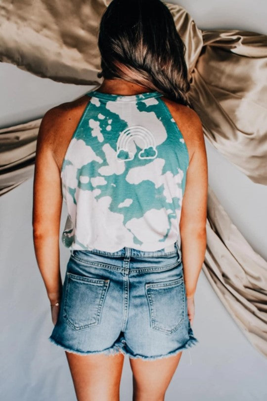 Rain Before Rainbows Tie Dye Graphic Tank