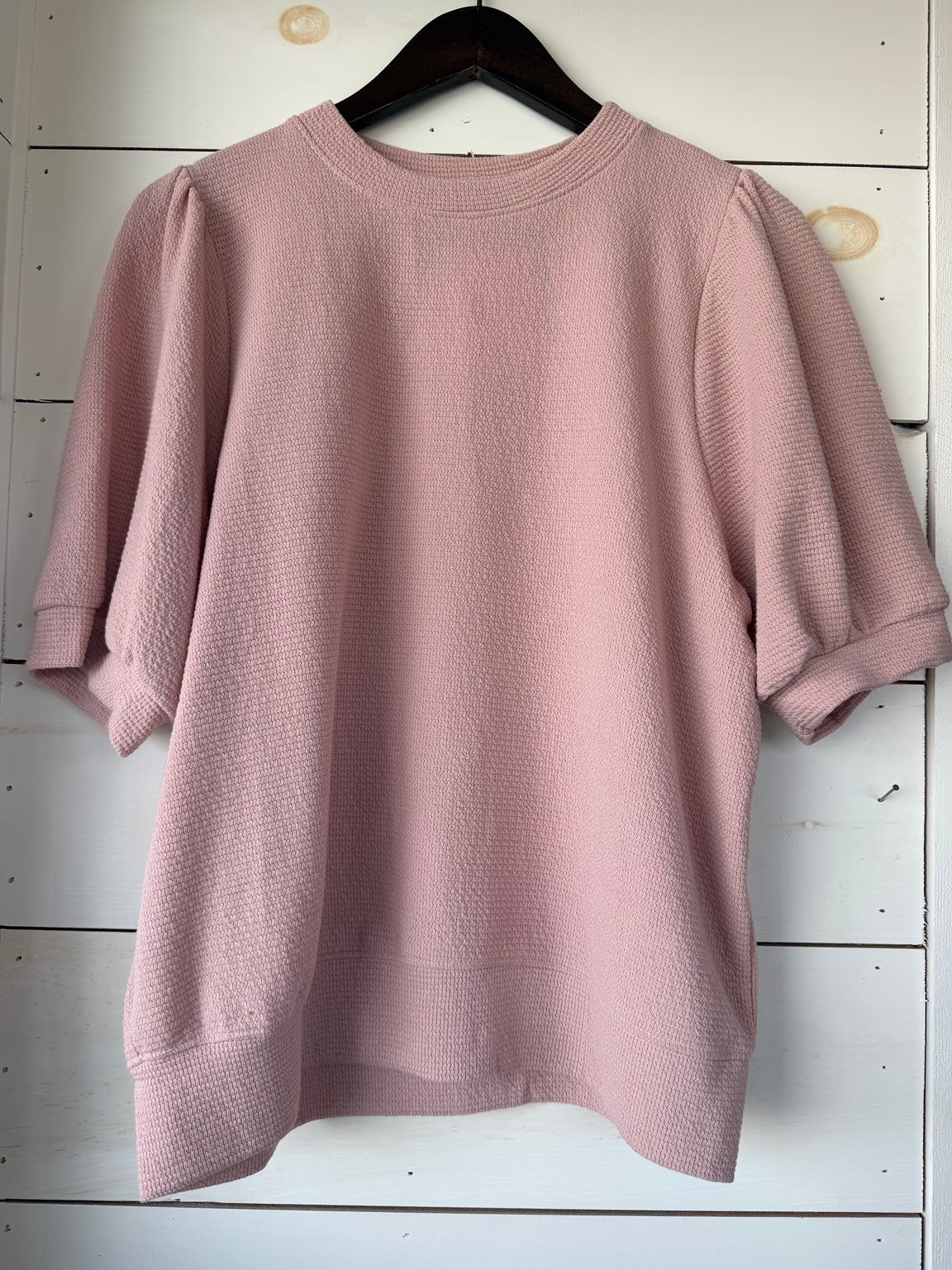 Cloudy Knit Puff Sleeve Top
