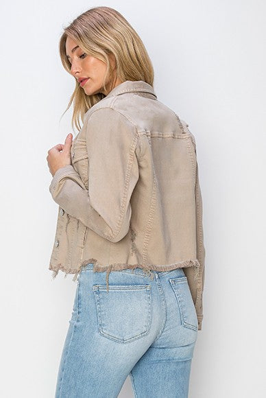 City Sunset Frayed Hem Jacket- 3 Colors!