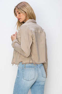 City Sunset Frayed Hem Jacket- 3 Colors!