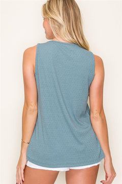 Avana Round Neck Sleeveless Top