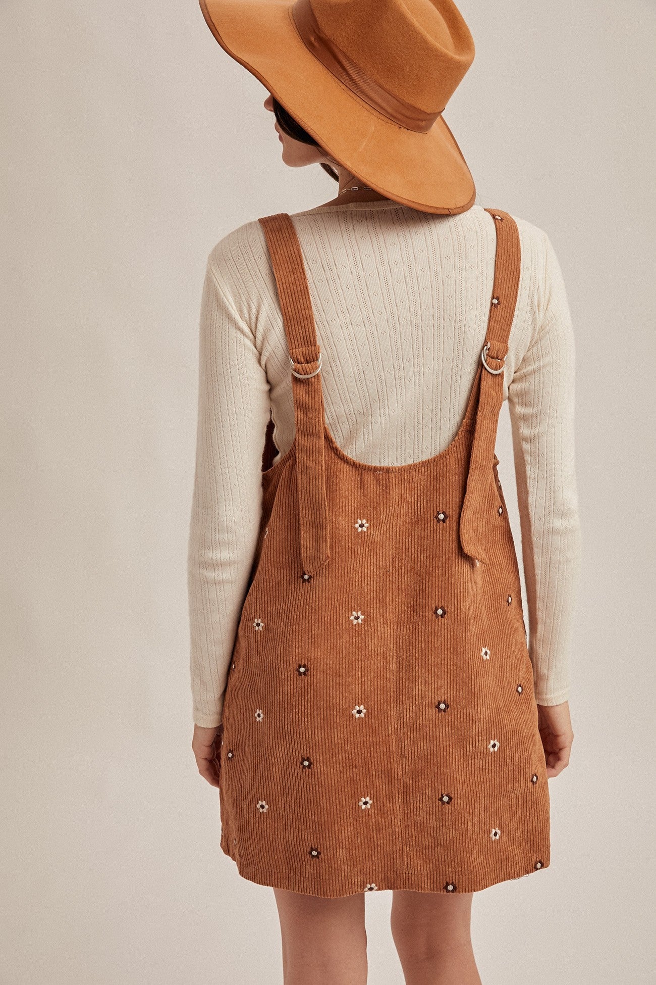 Simply Fall Corduroy Overall Dress- 2 Colors!