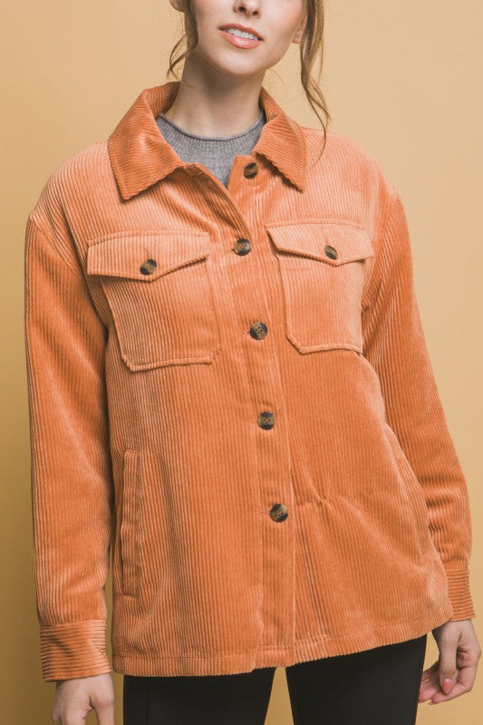 Sherpa Lined Corduroy Jacket