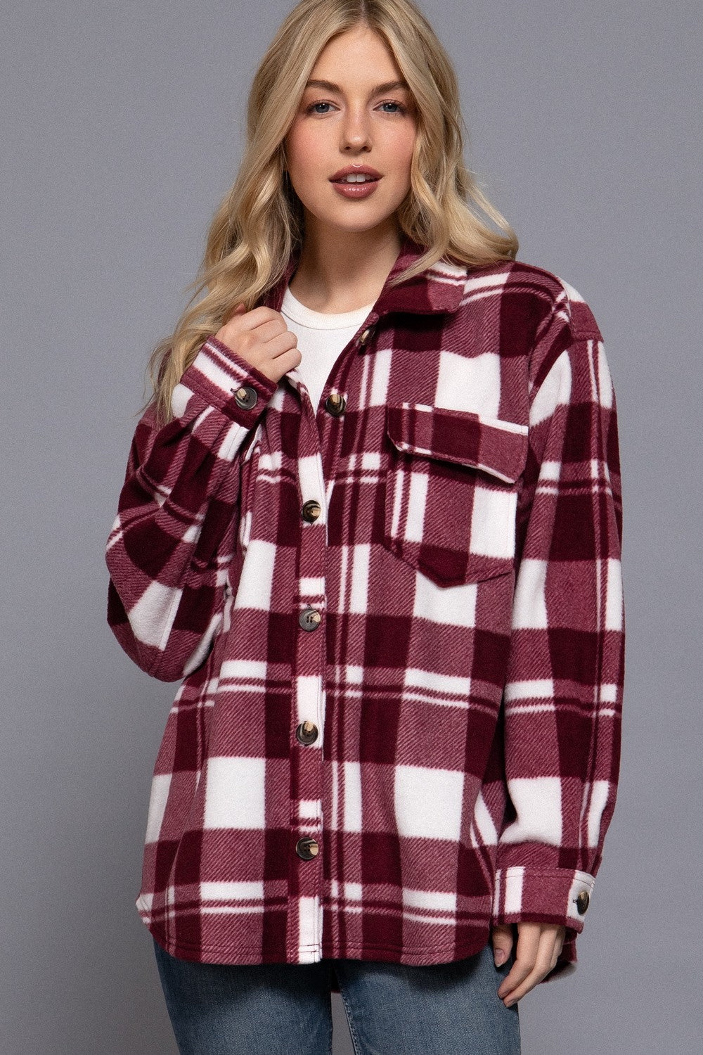 DOORBUSTER: Softly Styled Fleece Shacket- 3 Colors!